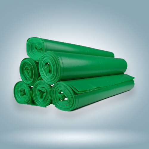 Green Garbage Sacks (Bags) Roll by Luckystar International