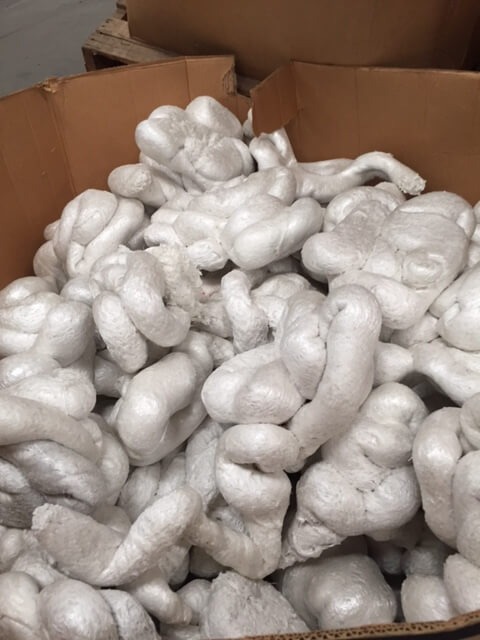 EPS Hot Melt plastic scrap