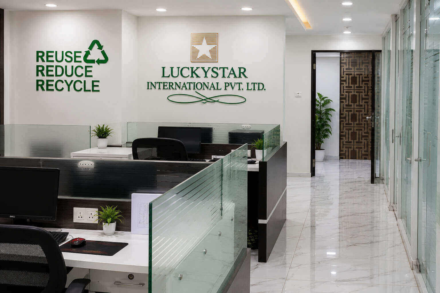 Luckystar International corporate office and team