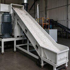 Shredding and pelletizing plastic into high-quality recycled granules